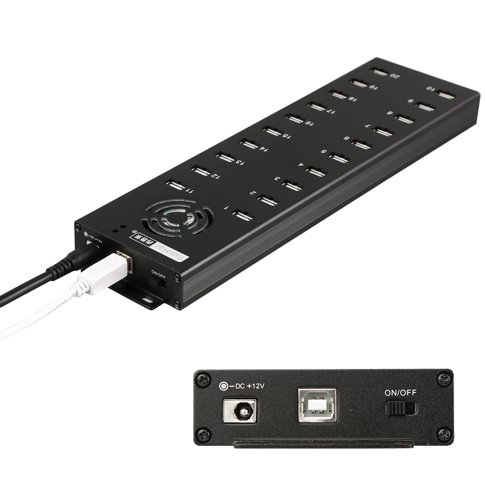 Sipolar A-805P 20 Port USB 2.0 - đánh giá và giá Usb Hub