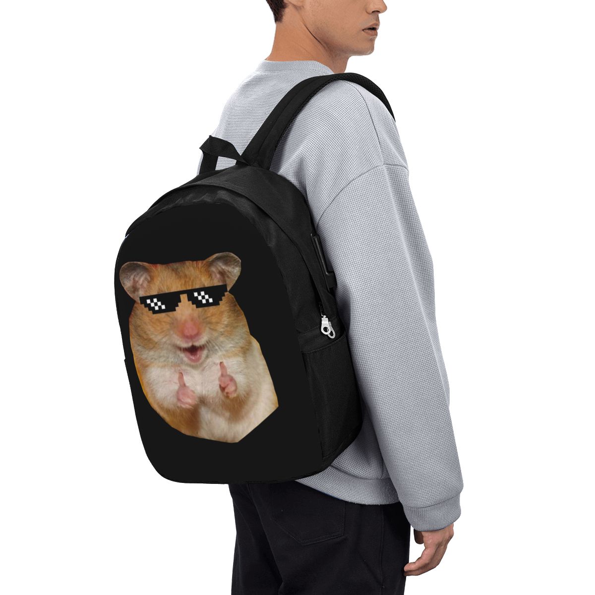 Funny Hamster Backpack Travel  - đánh giá và giá Laptop Bag