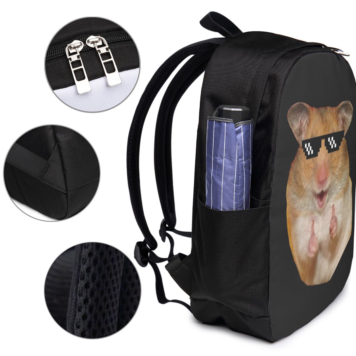 Funny Hamster Backpack Travel  - đánh giá và giá Laptop Bag