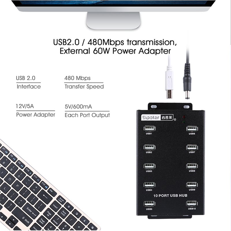 Sipolar Usb Desk Hub A-300 10  - đánh giá và giá Usb Hub