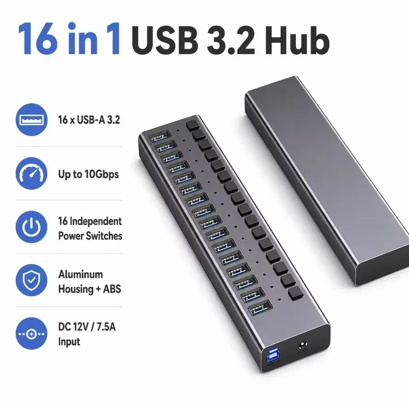 AP01 for 16-Port Powered USB 3 - đánh giá và giá Usb Hub
