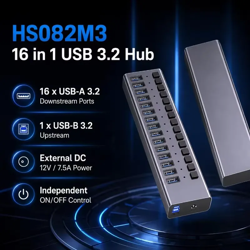 AP01 for 16-Port Powered USB 3 - đánh giá và giá Usb Hub