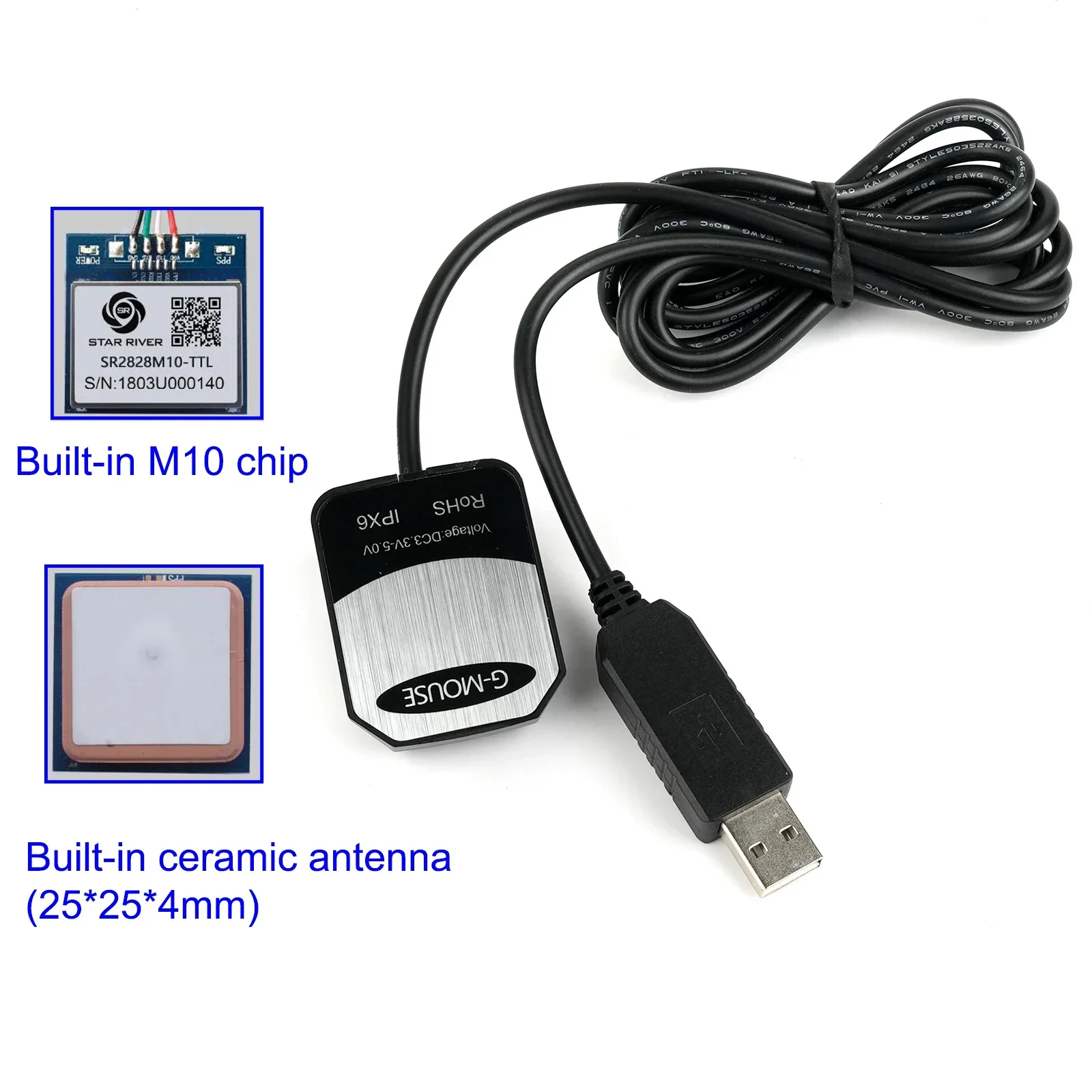 M10 G-Mouse USB GPS Module wit - đánh giá và giá Laptop Mouse