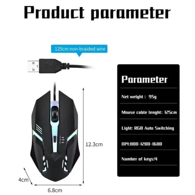 Colorful 3-Button LED E-Sports - đánh giá và giá Laptop Mouse