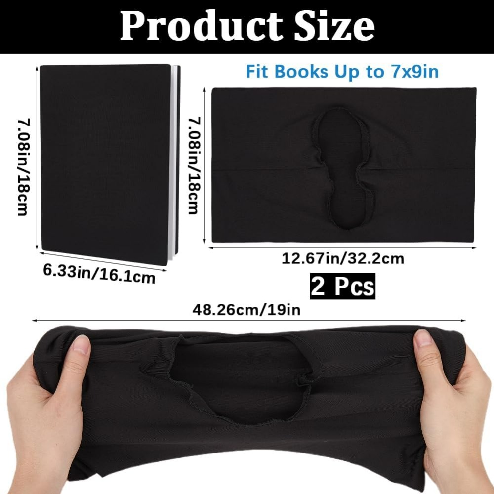 2Pcs Elastic Book Covers Black - đánh giá và giá Laptop Sleeve