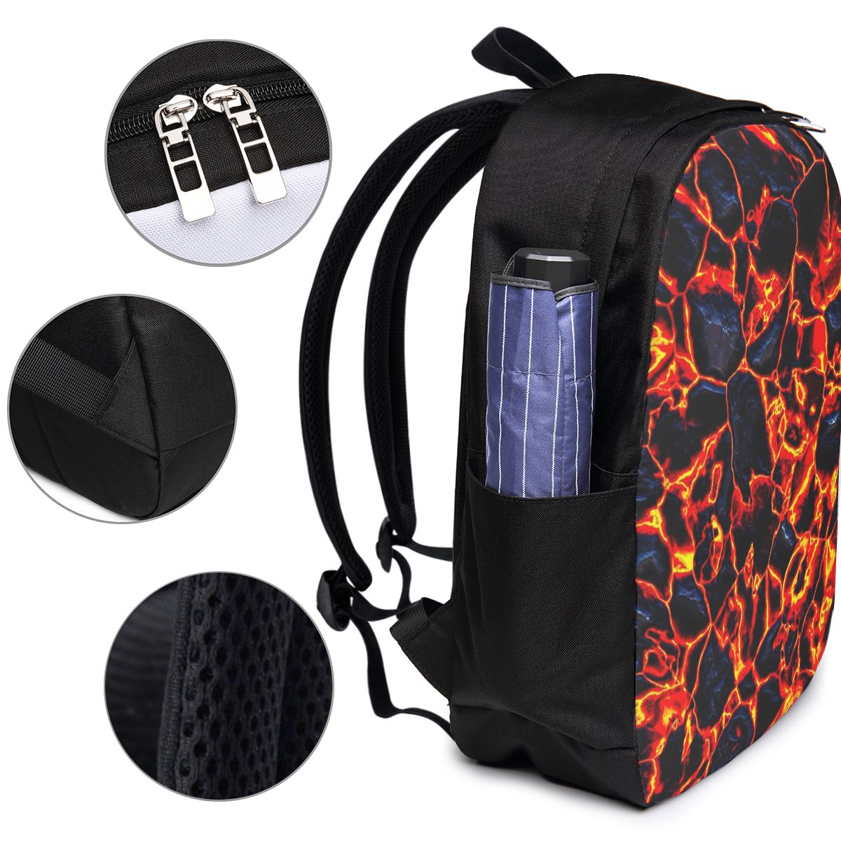 Magma Volcano Lava Fire Backpa - đánh giá và giá Laptop Bag