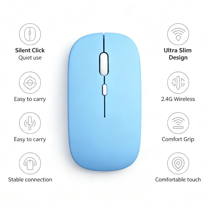 HTMCK Bluetooth-compatible Wir - đánh giá và giá Laptop Mouse