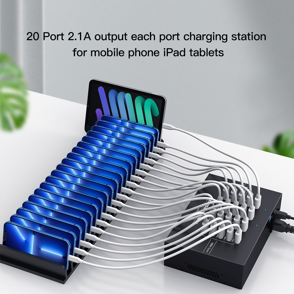 20-Port USB 3.0 Charging Hub w - đánh giá và giá Usb Hub