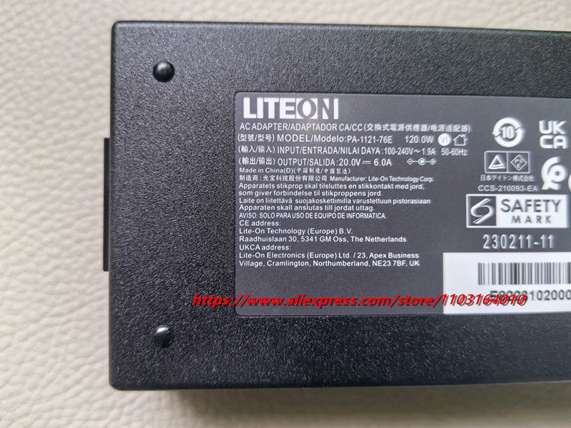 Original 20V 6A PA-1121-76E AC - đánh giá và giá Laptop Charger