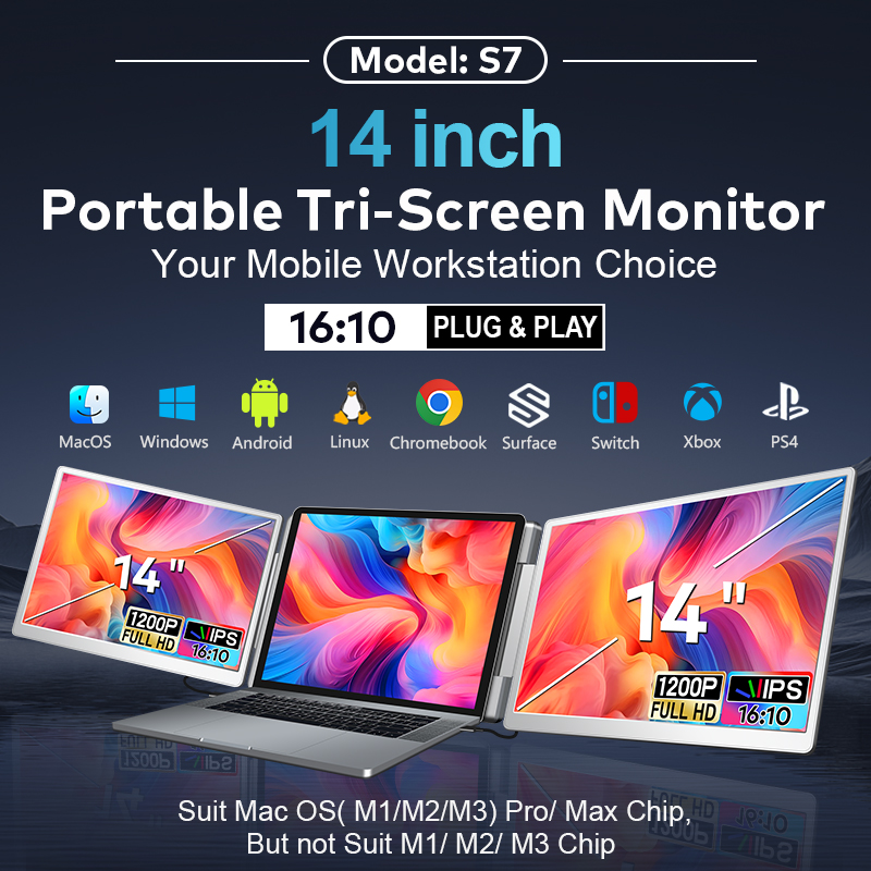 Dual Screen Display Portable L - đánh giá và giá Laptop Stand