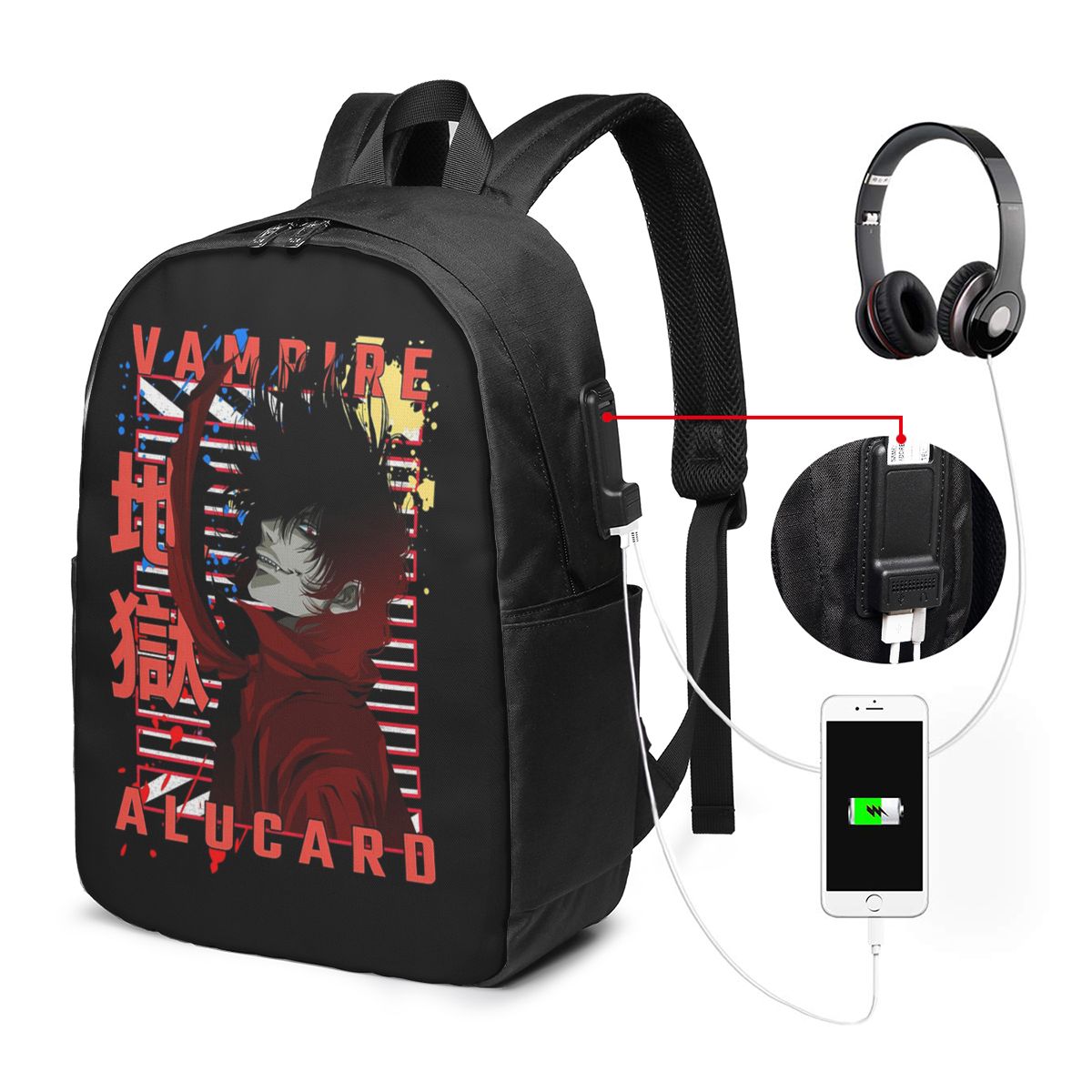 Alucard Hellsing Manga Backpac - đánh giá và giá Laptop Bag