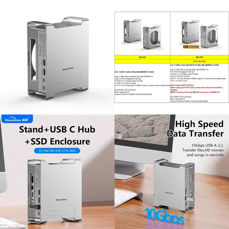 AP01 for Mini M4 Stand Hub Doc - đánh giá và giá Usb Hub