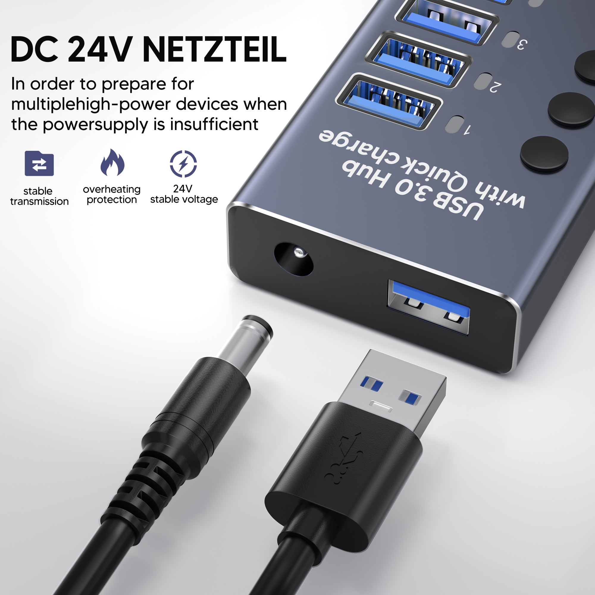 10 Port Aluminum Alloy High Sp - đánh giá và giá Usb Hub