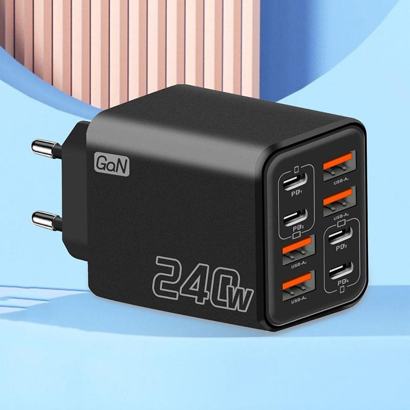 240W GaN USB C Charger 8 In 1  - đánh giá và giá Laptop Charger