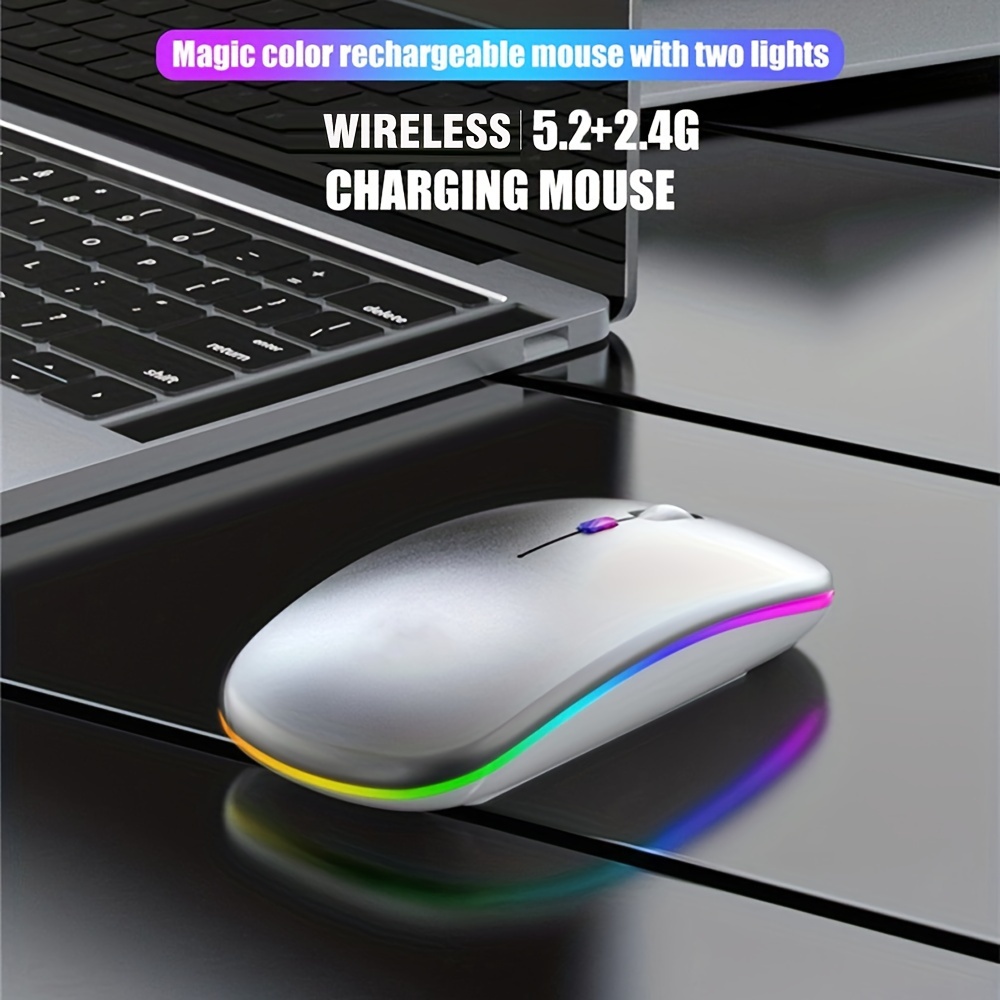 Wireless Mouse RGB Rechargeabl - đánh giá và giá Laptop Mouse
