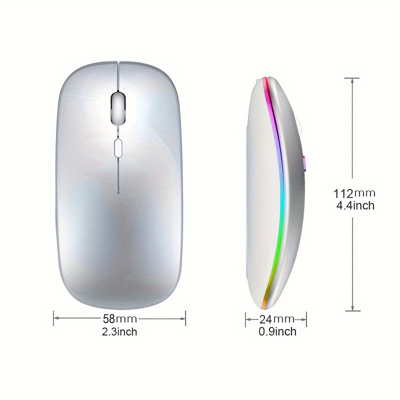 Wireless Mouse RGB Rechargeabl - đánh giá và giá Laptop Mouse