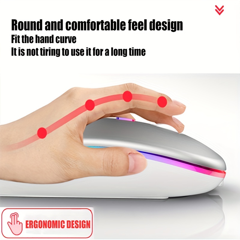 Wireless Mouse RGB Rechargeabl - đánh giá và giá Laptop Mouse