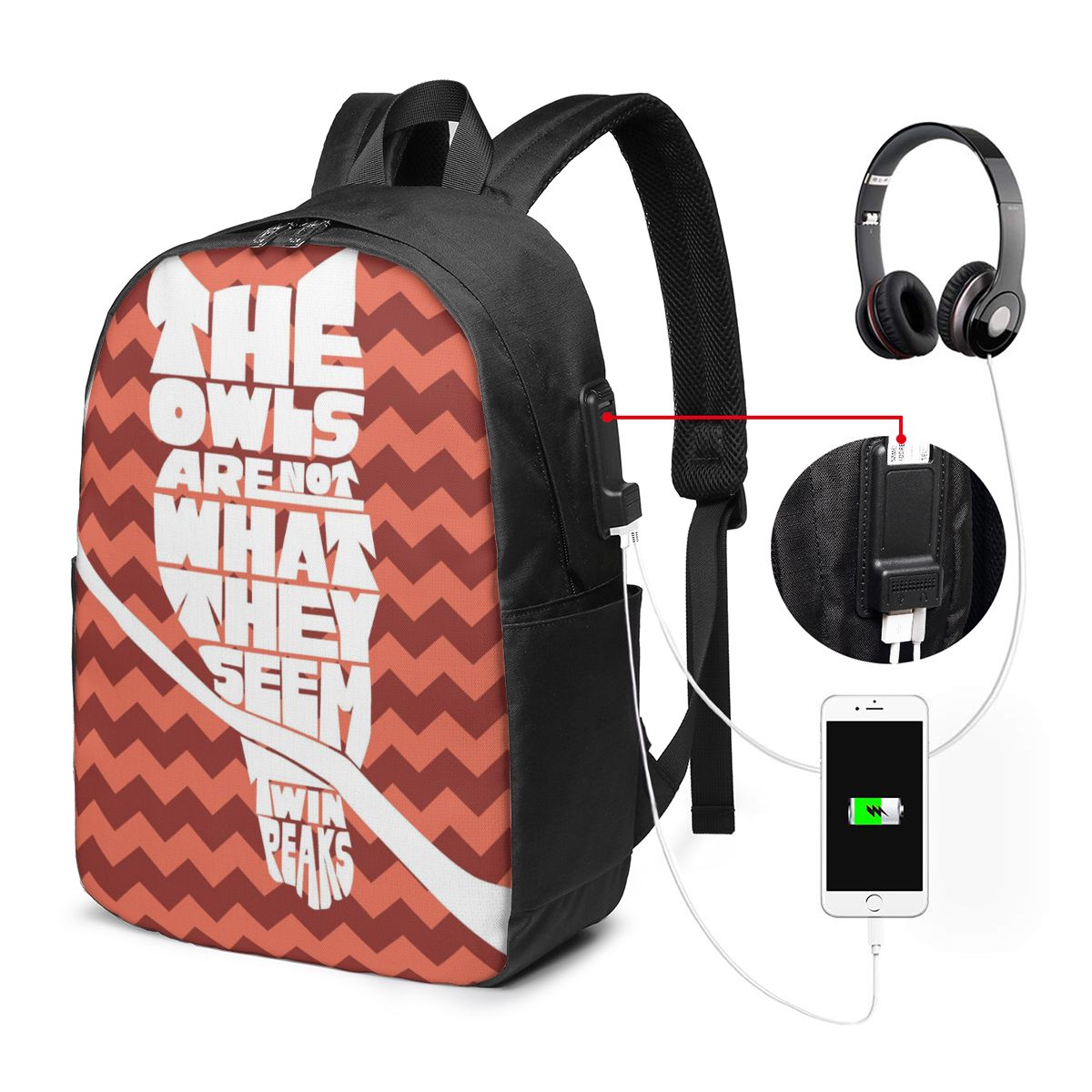 Twin Peaks Red Room Backpack T - đánh giá và giá Laptop Bag