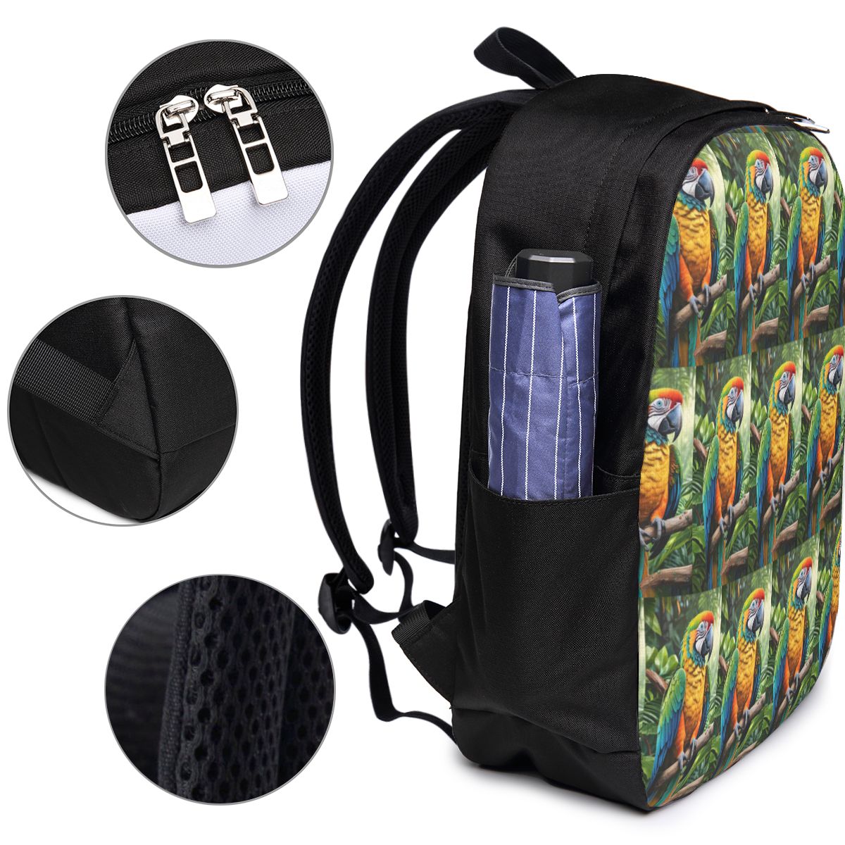 Cute Macaw Parrots Backpack Tr - đánh giá và giá Laptop Bag