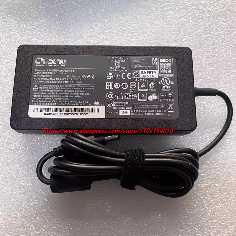 A17-120P2A A120A0061P Original - đánh giá và giá Laptop Charger